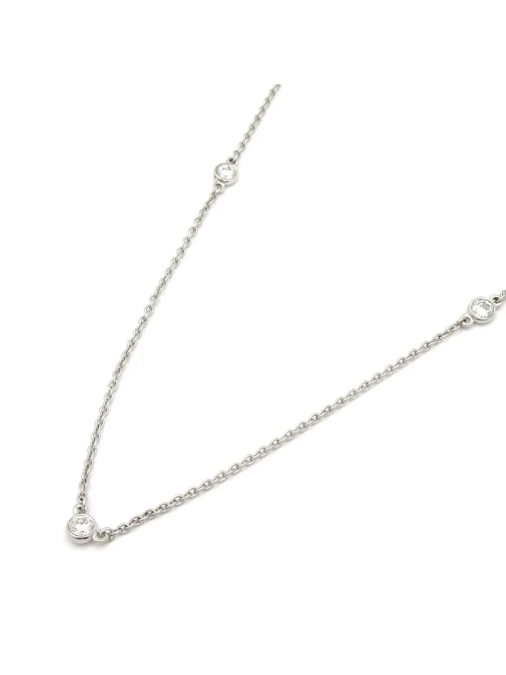 Tiffany & Co Necklace by the Yard Diamond 0.07 Carat